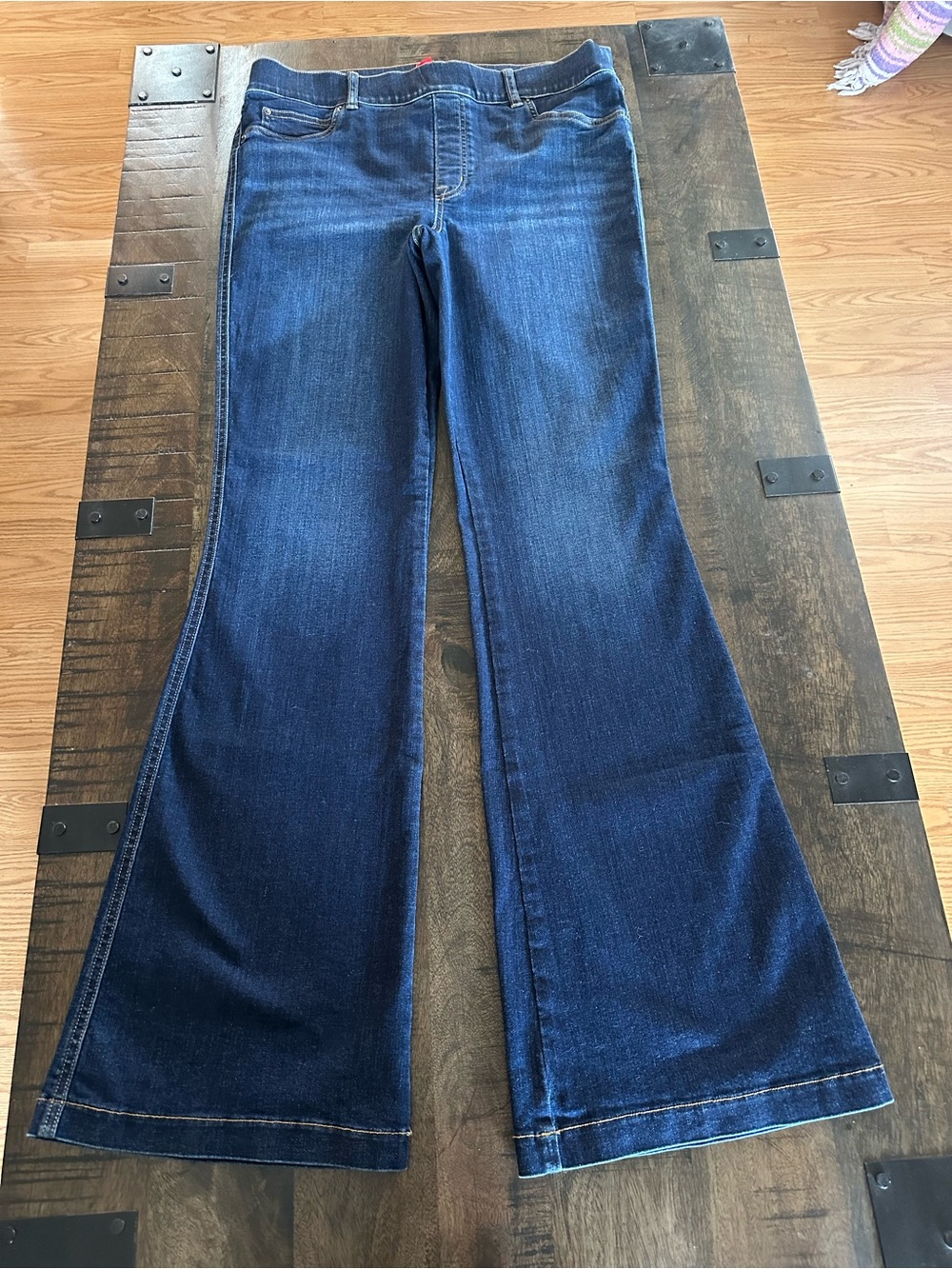 Spanx Dark Blue Women's Flared Jeans